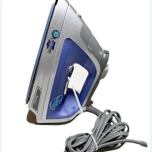 Blue and Gray Steam Iron
